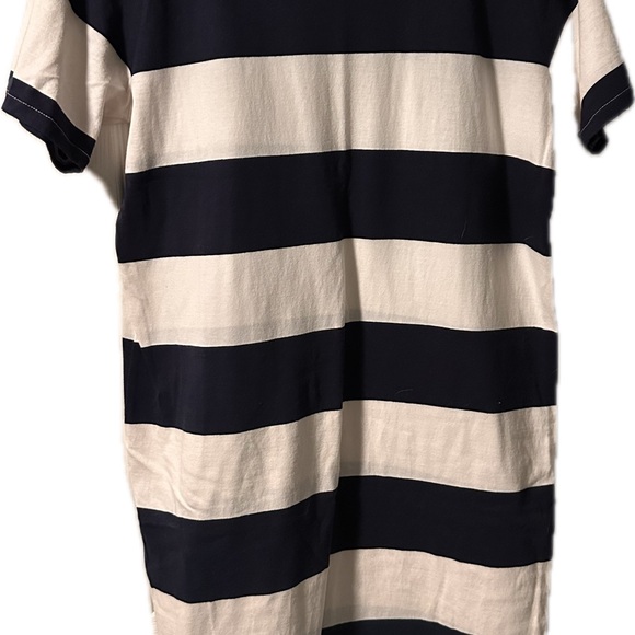 J. Crew Dresses & Skirts - J. Crew Navy and Cream Striped Knit Dress